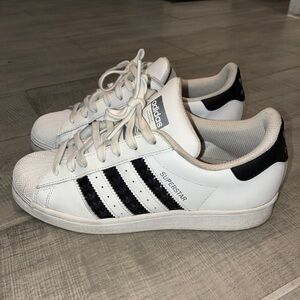 Adidas Superstar White with Black Stripes